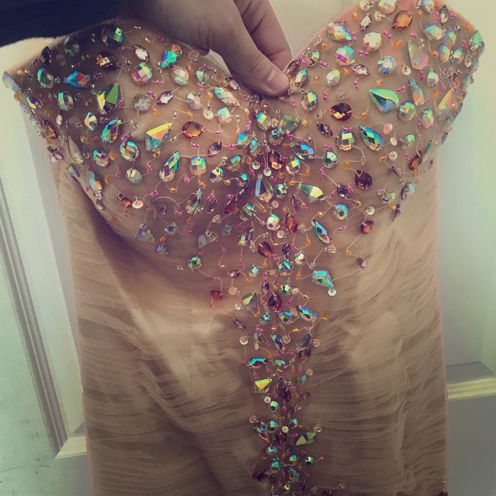 Sparkly Gold Formal Dress